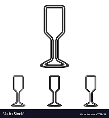 Black line drink logo design set vector image