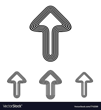 Black line success logo design set vector image