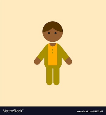 Black little boy kid child cute afro american vector image