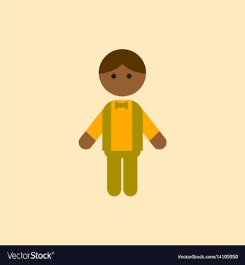 Black little boy kid child cute afro american vector image