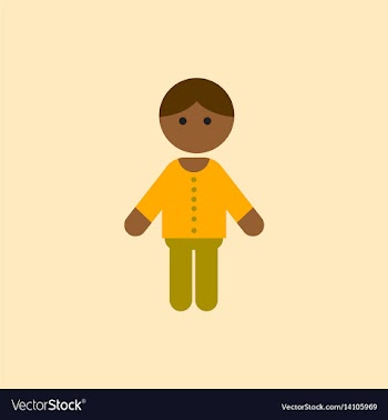 Black little boy kid child cute afro american vector image