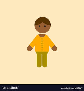 Black little boy kid child cute afro american vector image