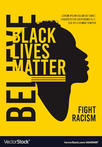 black lives matter poster design template