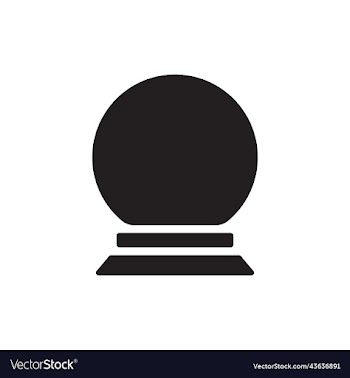 black magic ball solid icon