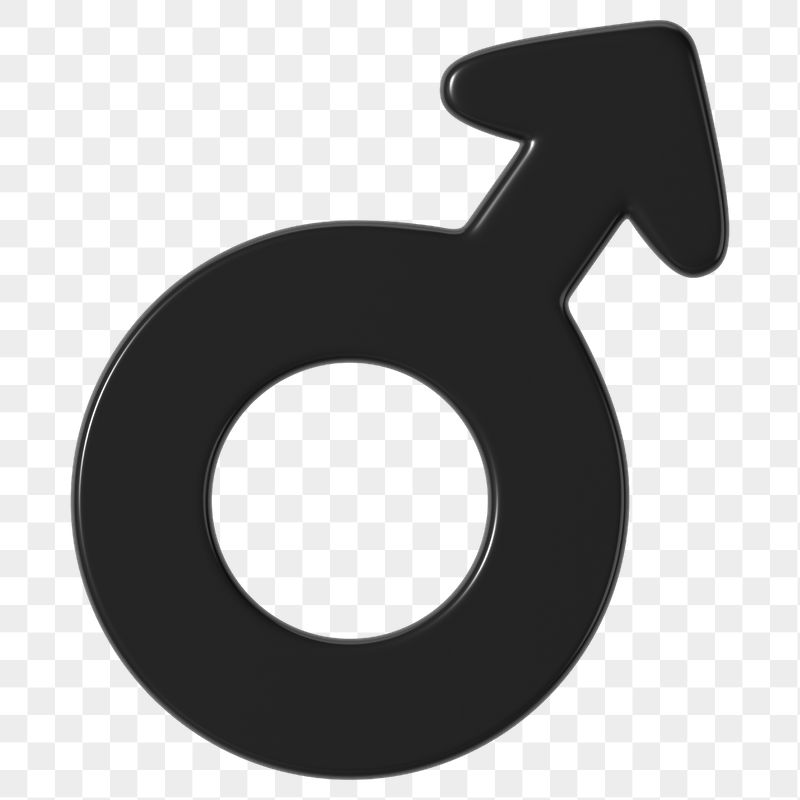 Black male symbol png 3D | Free PNG - rawpixel