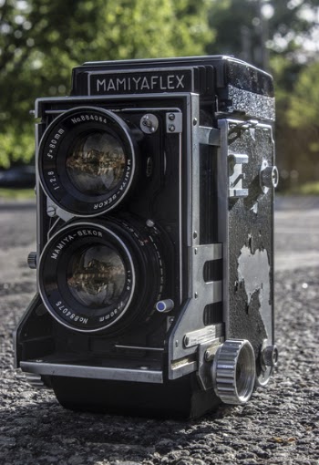 Black Mamiyaflex Vintage Camera