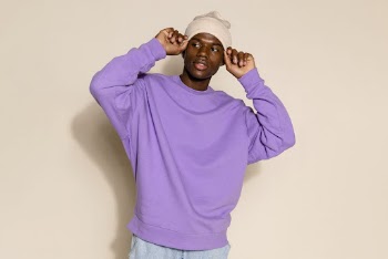 Black man in trendy purple | Free Photo - rawpixel
