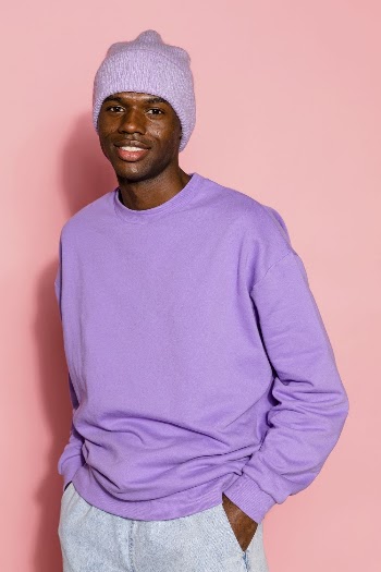Black man in trendy purple | Free Photo - rawpixel