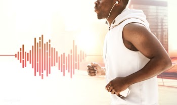 Black man jogging | Free stock psd mockup - 578959