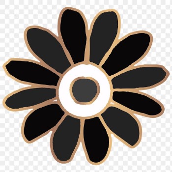 Black Mandala oriental symbol png sticker hand drawn