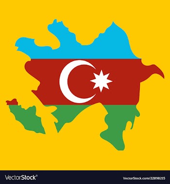 Black map of azerbaijan vector image
