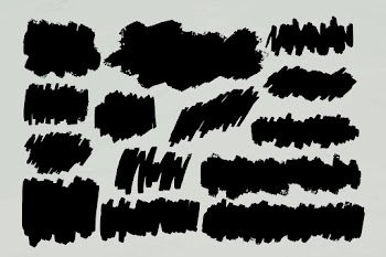 Black marker banner frame vector set