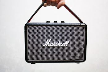 Black Marshall Portable Guitar Amplifier