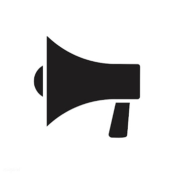 Black megaphone on white background | Free stock vector - 457585