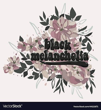 black melancholy decorative with