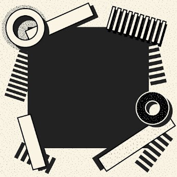 Black Memphis pattern frame, minimal | Free Photo - rawpixel