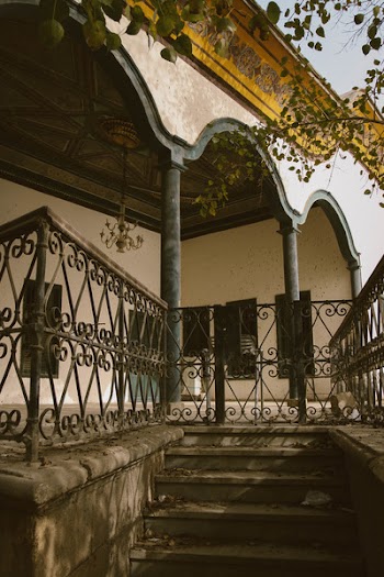Black Metal Gate Beside House