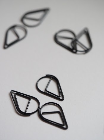 Black Metal Paper Pins