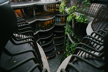 Black Metal Staircase