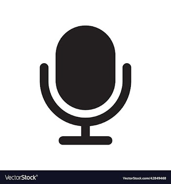 black microphone icon