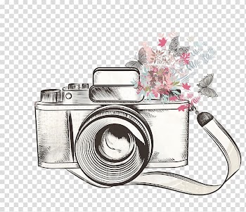Black MILC camera illustration, Camera Drawing , vintage camera transparent background PNG clipart
