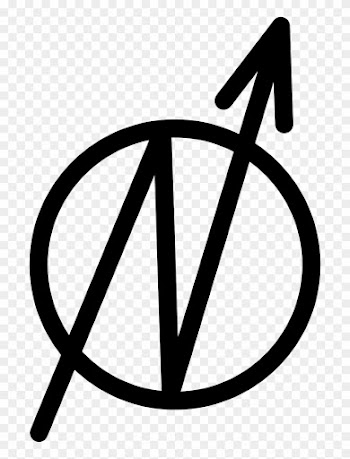 Black Money Sign Cliparts - N With Arrow Symbol