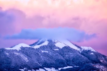 Black Mountain Under Sky
