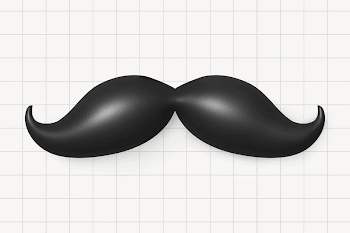 Black mustache, 3D rendering design | Free Photo - rawpixel