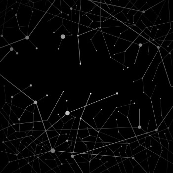 Black neural network illustration