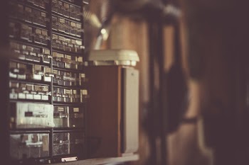 Black Organizer Rack Beside Box