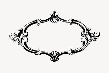 Black ornament frame clipart, vintage | Free Vector - rawpixel