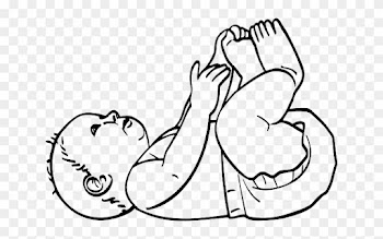 Black, Outline, Drawing, Girl, Feet, Sleeping - Baby Doll Coloring Pages