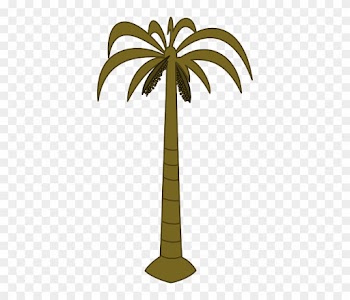 Black, Outline, Drawing, Silhouette, Palm, Tree, White - Palm Tree Clip Art