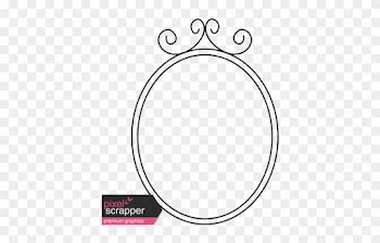 Black Oval Frame Png Oval Shape Kitty Doodle Frames - Doodle Oval Frame Png