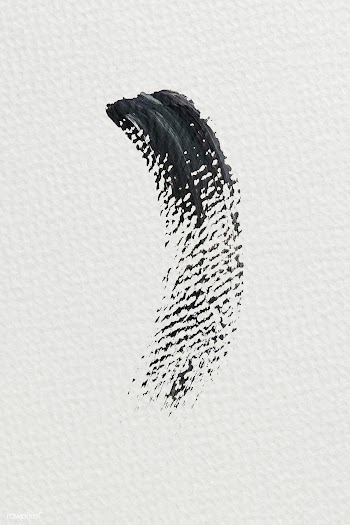 Black paint brush stroke | Free stock illustration - 583565