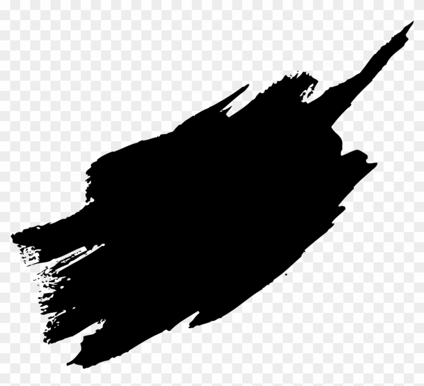 Black Paint Brush Stroke Png - Black Paint Brush Png