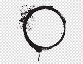 Black paint stroke, frame Euclidean , Cool Borders transparent background PNG clipart