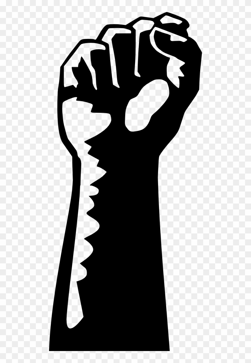 Black Panther Clipart Black Power - Raised Fist Clip Art