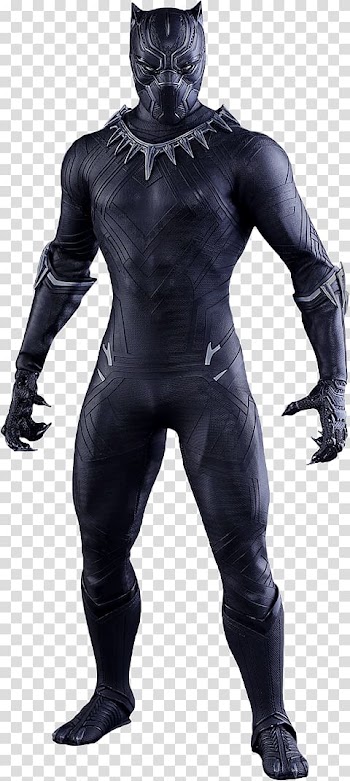 Black Panther T-shirt T'Chaka Cosplay Costume, black panther transparent background PNG clipart