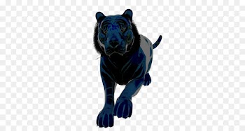 Black panther Tiger Cat Cougar Leopard - obe button 