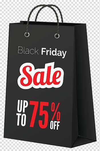 Black paper bag , Black Friday Bag Sales , Black Friday Sale Black Bag transparent background PNG clipart