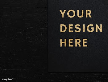 Black paper mockup on wooden background | Free stock psd mockup - 578662