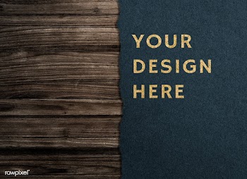 Black paper mockup on wooden background | Free stock psd mockup - 578663