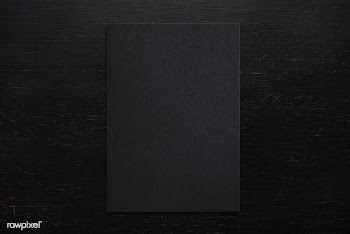 Black paper mockup on wooden background | Free stock psd mockup - 578682