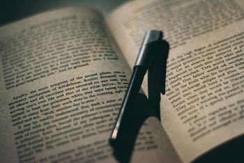 Black Pen on Book