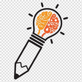 Black pencil illustration, Logo Learning Adobe Illustrator, light bulb transparent background PNG clipart