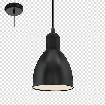 Black pendant lamp, Pendant light Light fixture Lighting EGLO, hanging lamp transparent background PNG clipart
