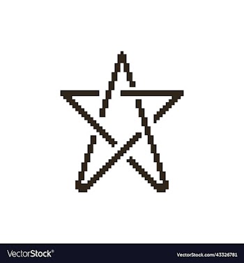 black pentagram star sign