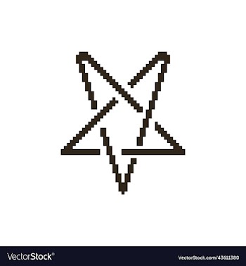 black pentagram star sign