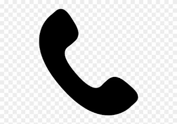 Black Phone Clipart - Font Awesome Phone Icon Png